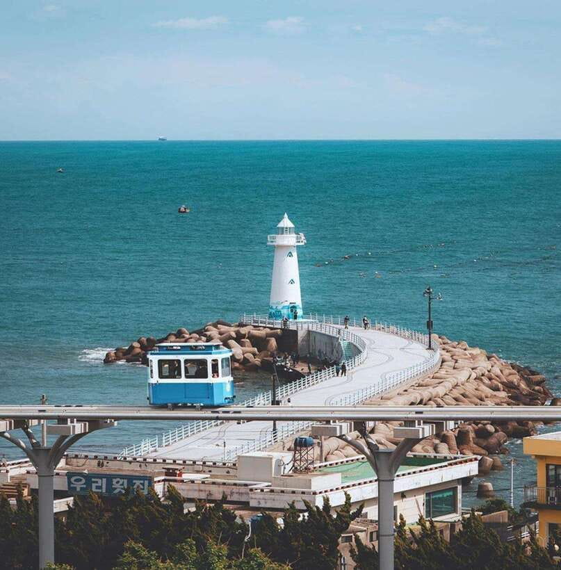 Busan: Gamcheon Village and Haeundae Blueline Park Tour - Cheongsapo and the coastal railway views