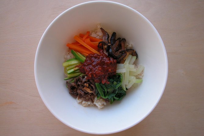 Cook 3 Authentic Korean Dishes with Local Market Tour - Three Korean dishes at your own station