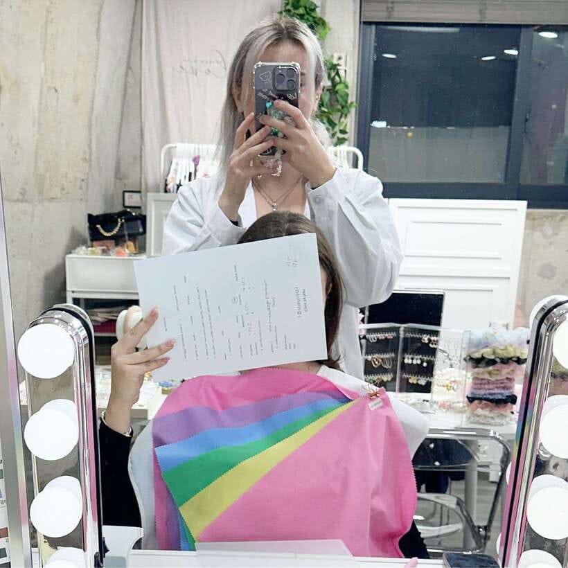 Detailed Seoul Image & Personal Color Analysis in Hongdae - Makeup pouch testing makes the advice more practical
