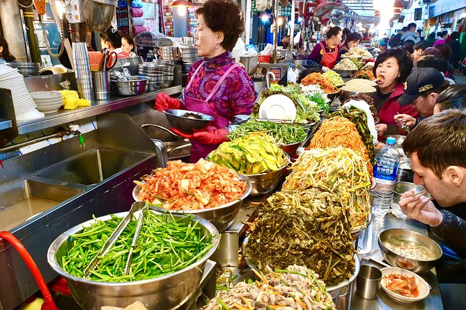 Downtown Seoul Guided Food & Market Tour with 8+ Local Tastings - The savory opening: mung bean pancake and sweet onion