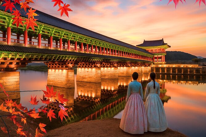 From Busan to Gyeongju UNESCO Legacy Tour with National Museum - Woljeonggyo Bridge after dark