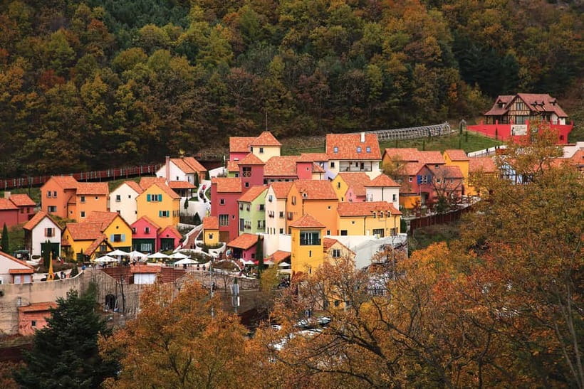 Seoul: Nami Island, Garden and Petite France (opt. Railbike) - Petite France and Italian Village: colorful, but intentionally artificial