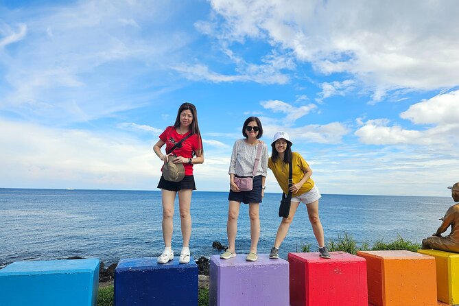 Small group Jeju private Full-Day Tour of East and South and West - Jeongbang Waterfall, where fresh water meets the sea