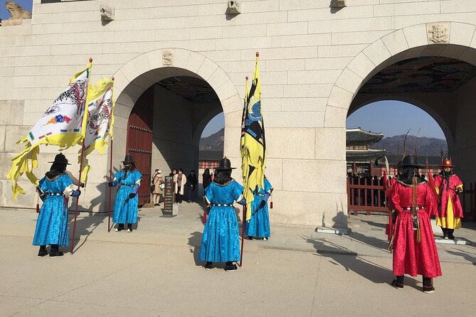 Small-Group Royal Palace and Seoul City Tour (hotel pick-up) - The guard ceremony adds movement at Gwanghwamun
