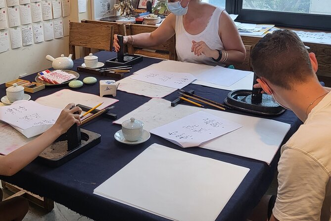 Write a Meaningful Korean Calligraphy Scroll in Insadong - Creating the final handmade scroll