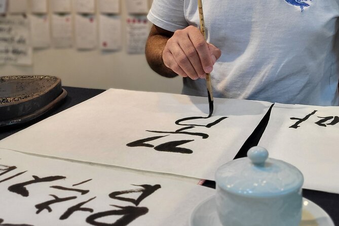 Write a Meaningful Korean Calligraphy Scroll in Insadong - Is $42.29 a fair price?